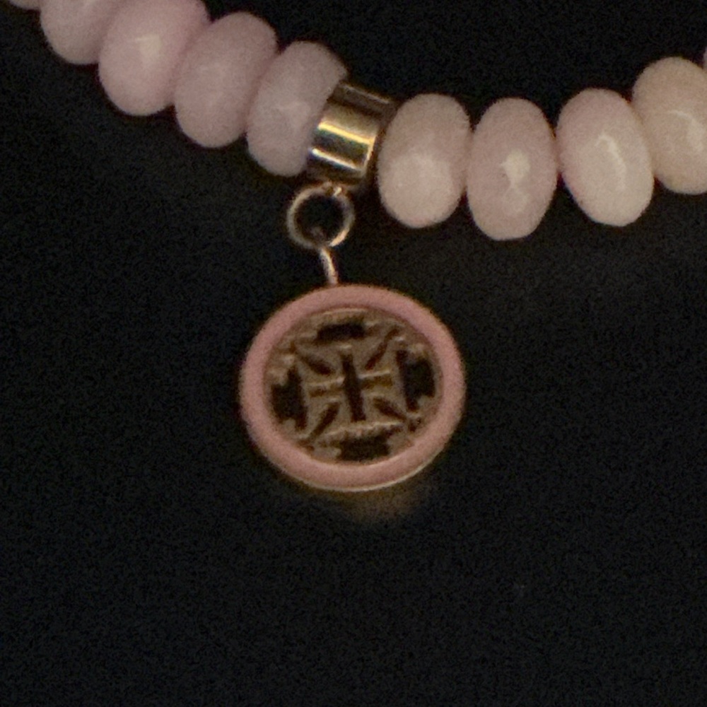 Rustic Cuff Pink Beaded Bracelet - image 3